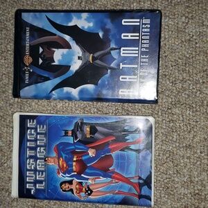 Batman Phantasm And Justice League On Vhs Both In Box